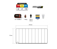 Купить Спальный мешок Trimm Comfort TRAVEL, зеленый, 195 R, 47890 арт. 47890