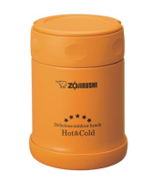 Купить Термос для еды Zojirushi SW-EXE (0,35 литра), оранжевый с чехлом арт. SW-EXE35-DB