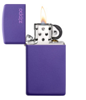 Купить Зажигалка ZIPPO Slim® с покрытием Purple Matte, латунь/сталь, фиолетовая, матовая, 29x10x60 мм арт. 1637ZL