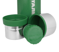 Купить Термос Biostal Охота (1,2 литра), 2 чашки, зеленый арт. NBA-1200G