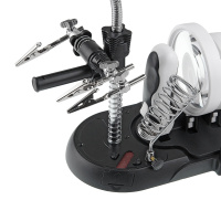 Купить Набор луп с подсветкой Veber S-Clamp 3 с держателем «третья рука» арт. 26238