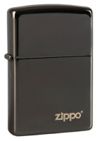Купить Зажигалка ZIPPO Classic с покрытием Black Ice®, латунь/сталь, чёрная, глянцевая, 38x13x57 мм арт. 150ZL