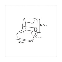 Купить Кресло пластмассовое складное с подложкой Deluxe All Weather Seat, белый/красный арт. 75113WR