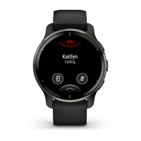 Купить Garmin Venu 2 Plus черные с серым безелем и силиконовым ремешком арт. 010-02496-11