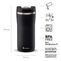 Купить Термокружка из нержавеющей стали 0,35L Mocca Leak-Lock Черная (10-09363-007) арт. 10-09363-007