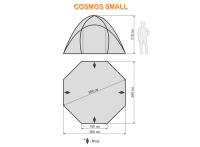 Купить Шатёр автомат Cosmos small khaki, цвет: khaki / yellow-mustard, World of Maverick арт. M-KM-010