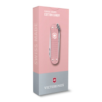 Купить Нож-брелок VICTORINOX Classic SD Alox Colors "Cotton Candy", 58 мм, 5 функций, светло-розовый арт. 0.6221.252G
