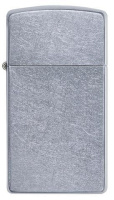 Купить Зажигалка ZIPPO Slim® с покрытием Street Chrome™, латунь/сталь, серебристая, матовая, 29x10x60 мм арт. 1607