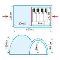Купить Tramp палатка Sphinx 4 (V2) арт. TRT-88