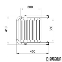 Купить Платформа кормовая с трапом 2 ступени черные арт. 040202BT