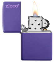 Купить Зажигалка ZIPPO Classic с покрытием Purple Matte, латунь/сталь, фиолетовая, матовая, 38x13x57 мм арт. 237ZL