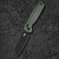 Купить Нож Bestech Slasher сталь D2, рукоять Микарта зеленая арт. BG56B-2