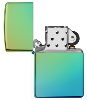 Купить Зажигалка ZIPPO Classic с покрытием High Polish Teal, латунь/сталь, зелёная, глянцевая, 38x13x57 мм арт. 49191