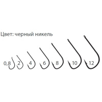 Купить Крючки Saikyo KH-10006 Sode Ring BN № 0,8 (10шт) арт. KH-10006BN0.8-10