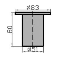 Купить Горловина заливная 50мм (вода) сталь арт. 0662-0402