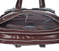 Купить Сумка Piquadro Blue Square, коричневая, 30,5x41x16 см арт. CA2765B2/MO