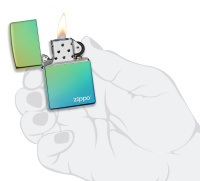 Купить Зажигалка ZIPPO Classic с покрытием High Polish Teal, латунь/сталь, зелёная, глянцевая, 38x13x57 мм арт. 49191ZL