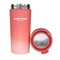 Купить Термокружка Biostal Crosstown (0,4 литра) с фильтром, коралловая арт. NMT-400Z-O