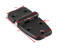 Купить Петля пластиковая 100х50х15,5 мм (упаковка из 250 шт.) арт. C88012_pkg_250