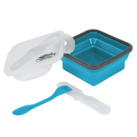Купить Контейнер силиконовый с ловилкой 400 мл Tramp TRC-144, аквамарин арт. TRC-144