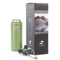 Купить Термобутылка Stinger, 0,71 л, сталь/пластик, "зеленый мох", 8 х 25,4 см арт. HD-710-46MG