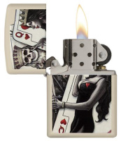 Купить Зажигалка ZIPPO Classic с покрытием Cream Matte, латунь/сталь, кремовая, матовая, 38x13x57 мм арт. 29393