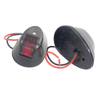 Купить Огни бортовые 55х90 мм, черный корпус арт. C91003-1