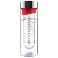 Купить Бутылка Asobu Flavour it (0,6 литра), красная с серебристым арт. SWG11 red-silver