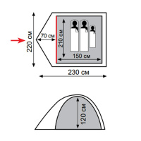 Купить Totem Палатка Carriage 3 V2 арт. TTT-016