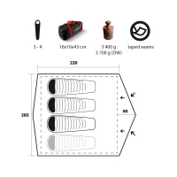 Купить Палатка Trimm Adventure LARGO-D, зеленый 3+1, 46818 арт. 46818