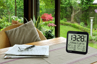 Купить Часы настенные Bresser MyTime Meteotime LCD, черные арт. 74648