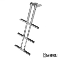 Купить Трап дайверский телескопический 3 ступени складной, черная ступень арт. 040186BT