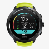 Купить Компьютер для погружений Suunto D5 Black Lime, черные с зеленым ремешком арт. SS050191000