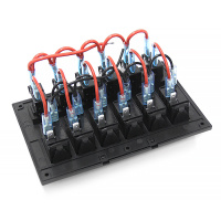 Купить Панель переключателей 6 клавиш с автоматическими выключателями NEKEKE арт. BP06