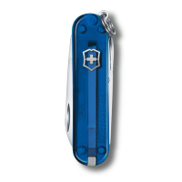 Купить Нож-брелок VICTORINOX Classic SD Colors "Deep Ocean", 58 мм, 7 функций, полупрозрачный синий арт. 0.6223.T2G