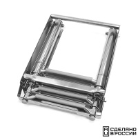 Купить Трап телескопический выдвижной с фиксирующим механизмом, 4 серых ступени (ширина 294 мм.) арт. 040141GT