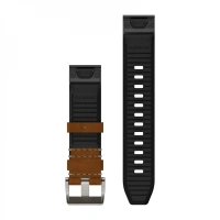 Купить GARMIN QUICKFIT 22 WATCH STRAPS LEATHER/FKM HYBRID BROWN/BLACK арт. 010-13225-08
