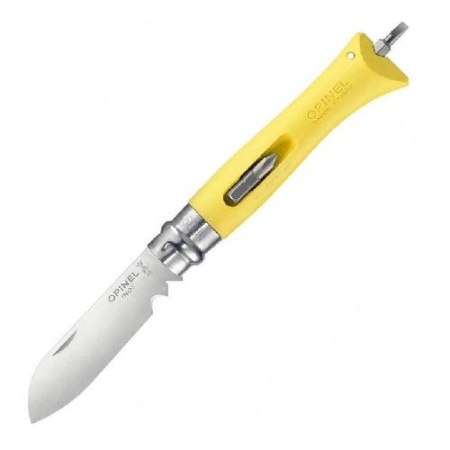 Купить Нож Opinel №09 DIY, нержавеющая сталь, сменные биты, желтый, блистер (2138), 002138 арт. 002138