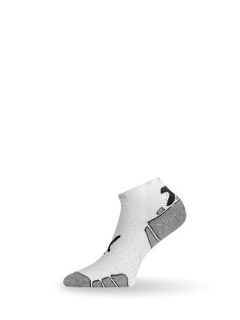 Купить Носки Lasting RUN 009, microfiber+polypropylene, белый с черной полоской, размер M (RUN009-M) арт. RUN009-M