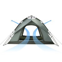 Купить Палатка Naturehike автоматическая NH21ZP008, трехместная, серо-зеленая, 6927595777442 арт. 6927595777442