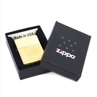Купить Зажигалка ZIPPO с покрытием Brushed Brass, латунь/сталь, золотистая, матовая, 38x13x57 мм арт. 204B