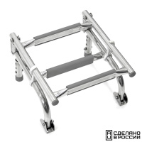 Купить Трап складной с вертикальным креплением, 3 серых ступени (ширина 270 мм.) арт. 040172GT