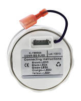 Купить Индикатор включения ходовых огней; черный циферблат; нержавеющий ободок; д. 52 мм арт. JMV00304_KY99304