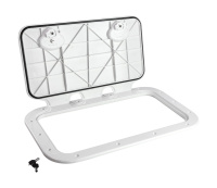 Купить Люк смотровой Classic 355 х 600 мм с замком, белый арт. 196598-NR