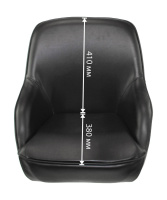 Купить Кресло ADMIRAL мягкое; материал черный винил арт. 1061420990