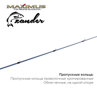 Купить Зимняя удочка Maximus LONG HAND 382H ZANDER 0,95м до 50гр арт. MIRLHZ382H