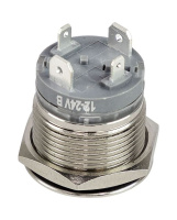 Купить Кнопка без фиксации, подсветка белая, 12 В, д.19 мм, Marine Rocket (упаковка из 5 шт.) арт. MRBW00005_pkg_5