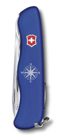 Купить Нож перочинный VICTORINOX Skipper, 111 мм, 18 функций, с фиксатором лезвия, со шнурком, синий арт. 0.8593.2W