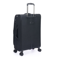 Купить Чемодан Torber Brosno, чёрный, нейлон 600D, 43,5х19х68 см, 56 л арт. T1901M-Black