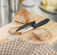 Купить Нож Victorinox с упором для отрезания равномерных ломтиков, черный арт. 6.8663.21